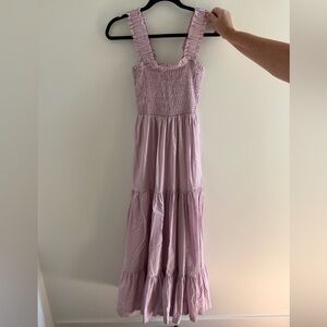 Abercrombie & Fitch Lavender Ruffle maxi dress.